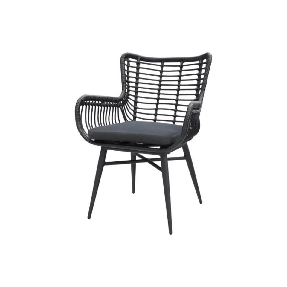 Garden Impressions Edison 148 cm. - ronde tuinset / Jasmine black