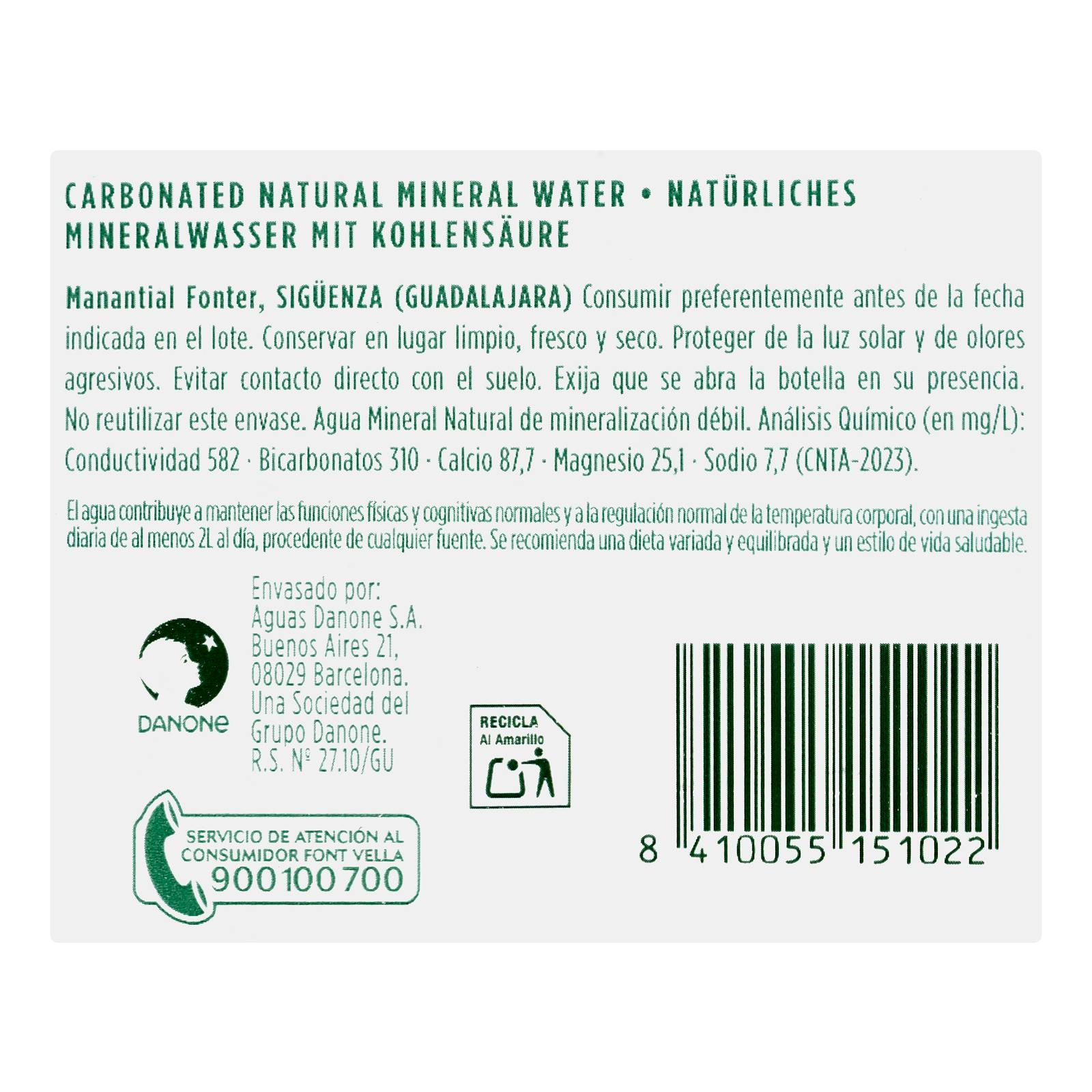 Eau minérale pétillante Fonter Grande
