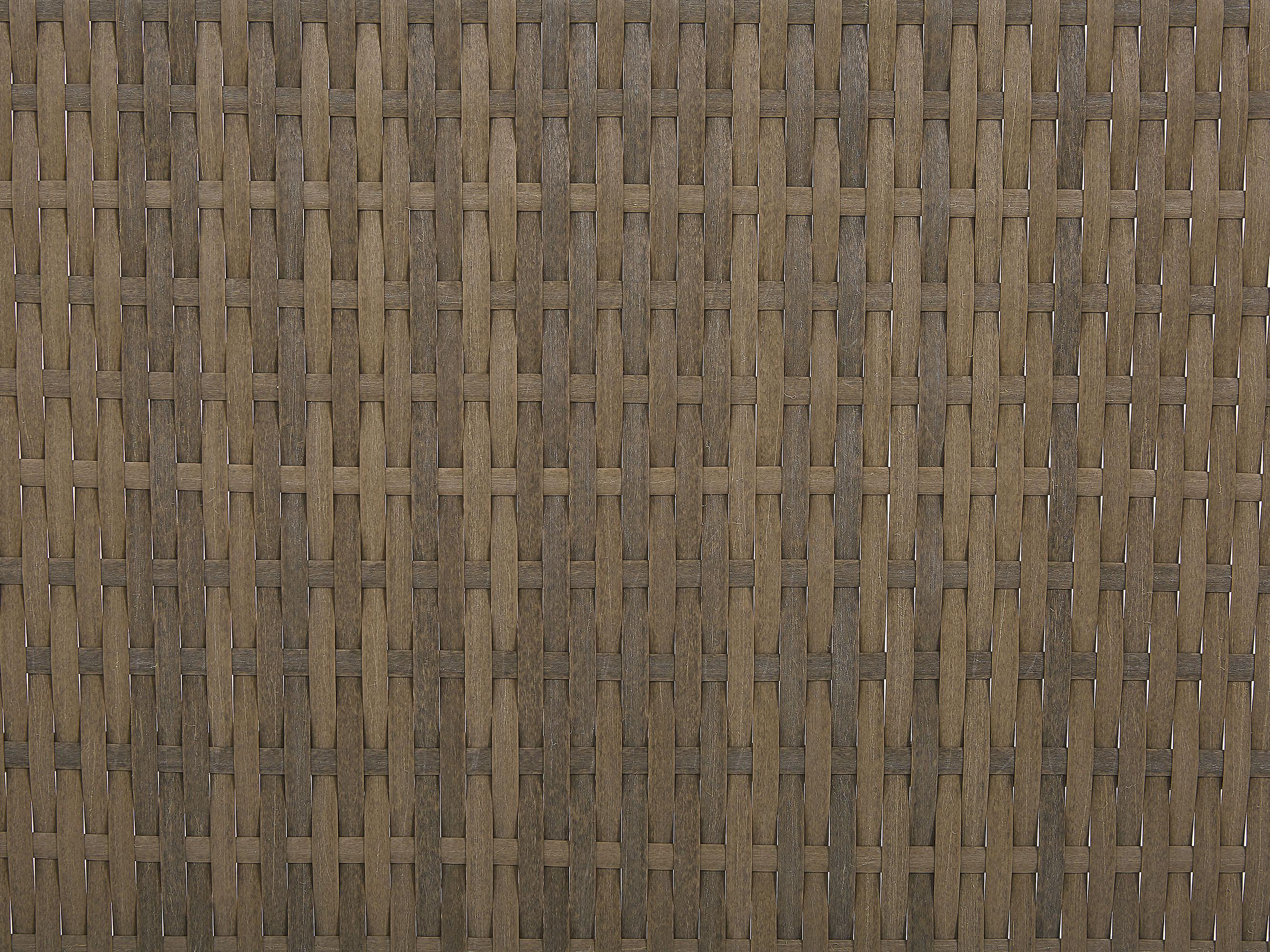Loungeset met tafel 5-zits BELLUNO PE rotan Bruin
