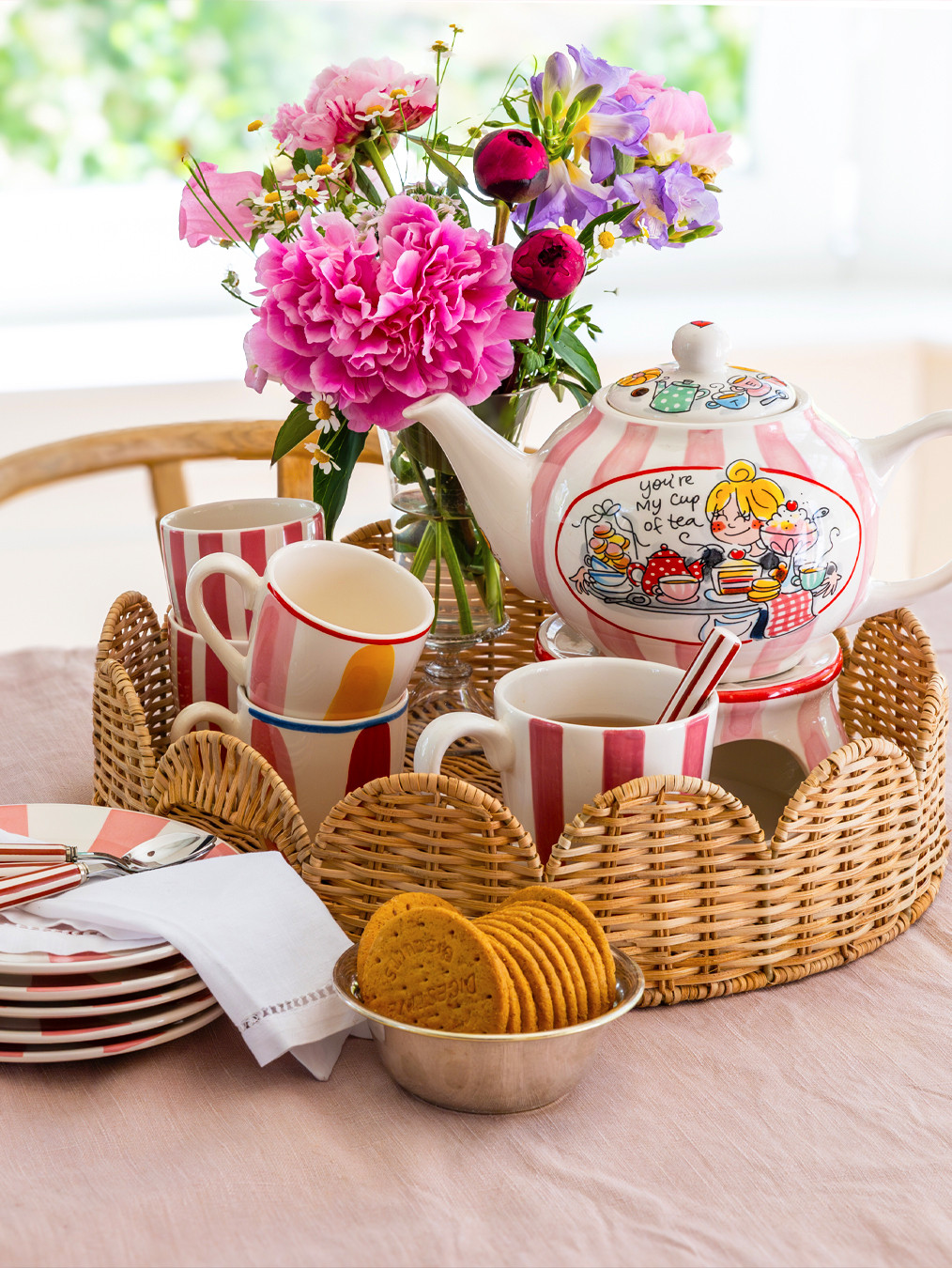 Theepot Rond Even Bijkletsen You're my cup of tea