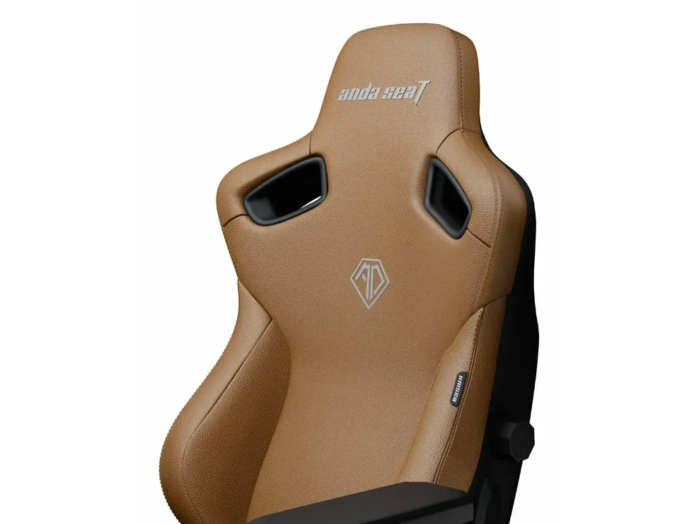 Anda Seat gamingstol i læder Anda Seat Kaiser 3 XL brun drejestol