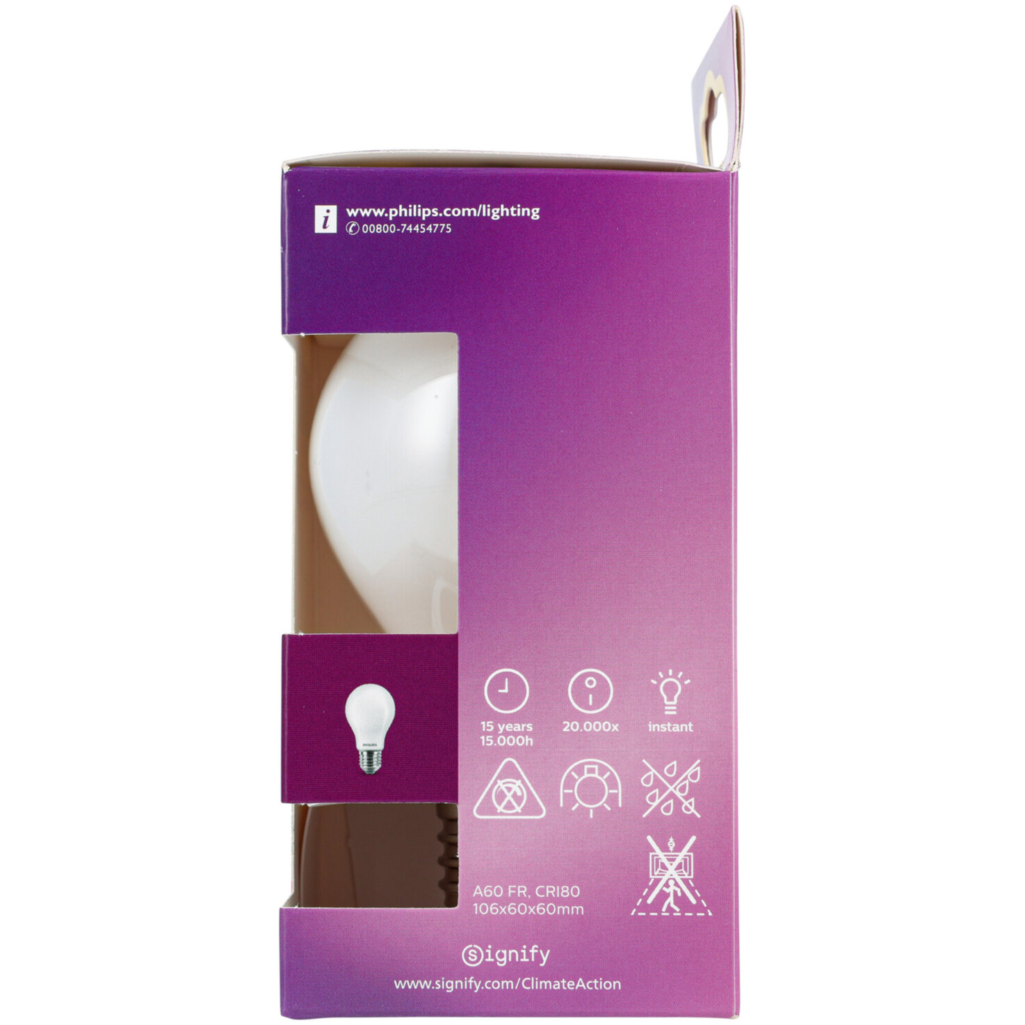 Philips LED-Kolben E27 warmweiss 40 W
