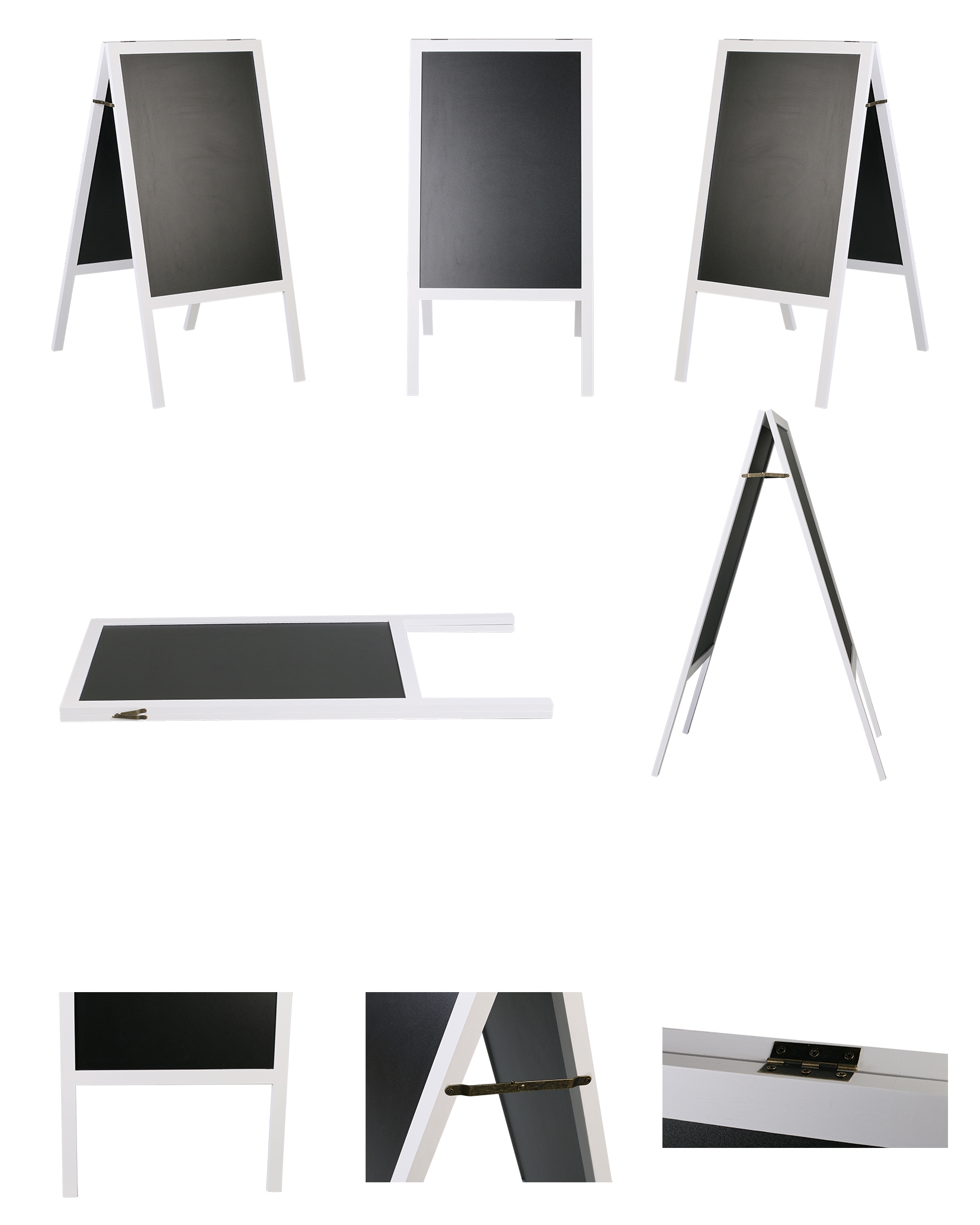 Kundenstopper Kreidetafel 118 x 61 cm weiss
