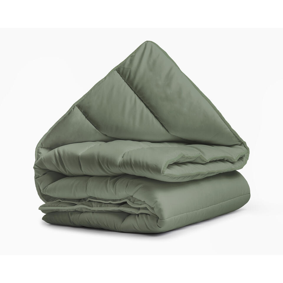 Dekbed zonder Overtrek 240x200 – Incl. Kussenslopen – Wasbaar – Groen