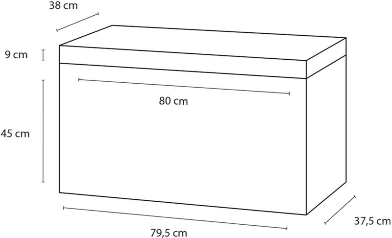 Differnz - Somero Badmeubelset - Antraciet - Kunststeen - 80cm