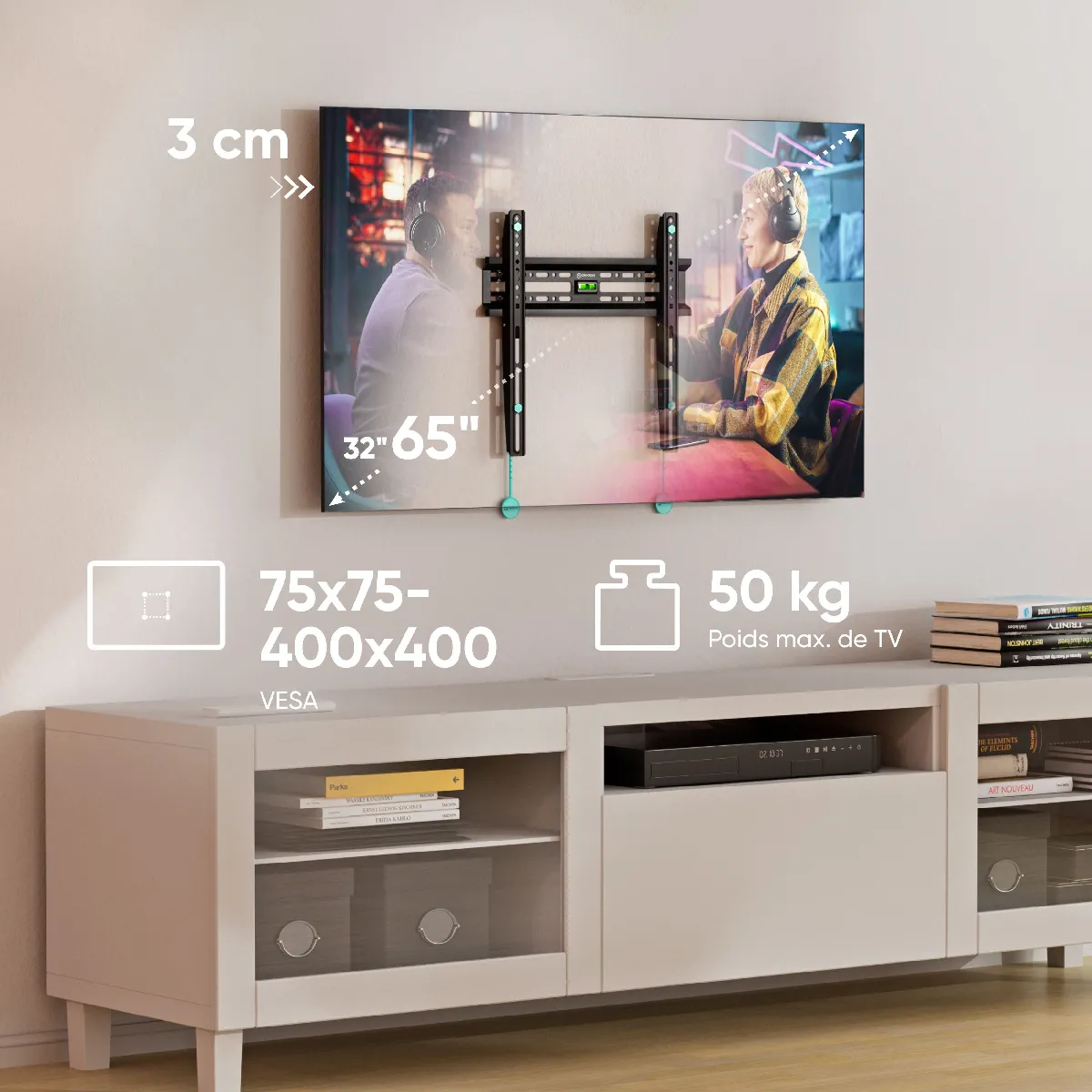 Onkron FM2-B Support mural TV fixe