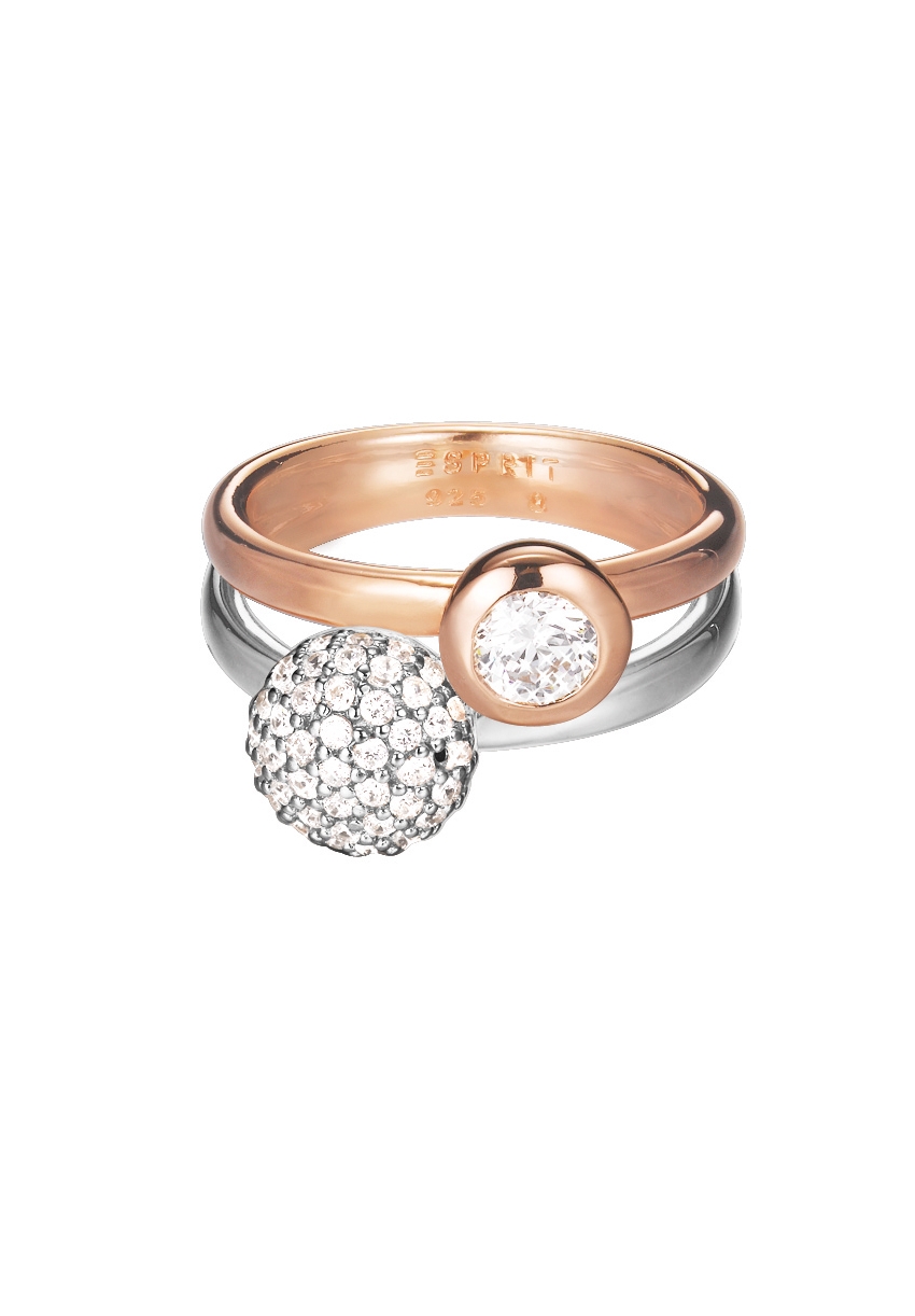 Esprit Double Embrace Glam Damenring ESRG92396A160