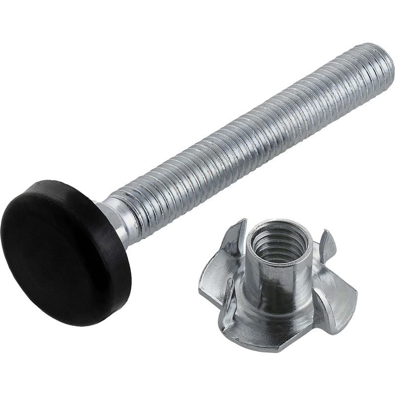 Meubelstelbout met inslagmoer M10x80mm