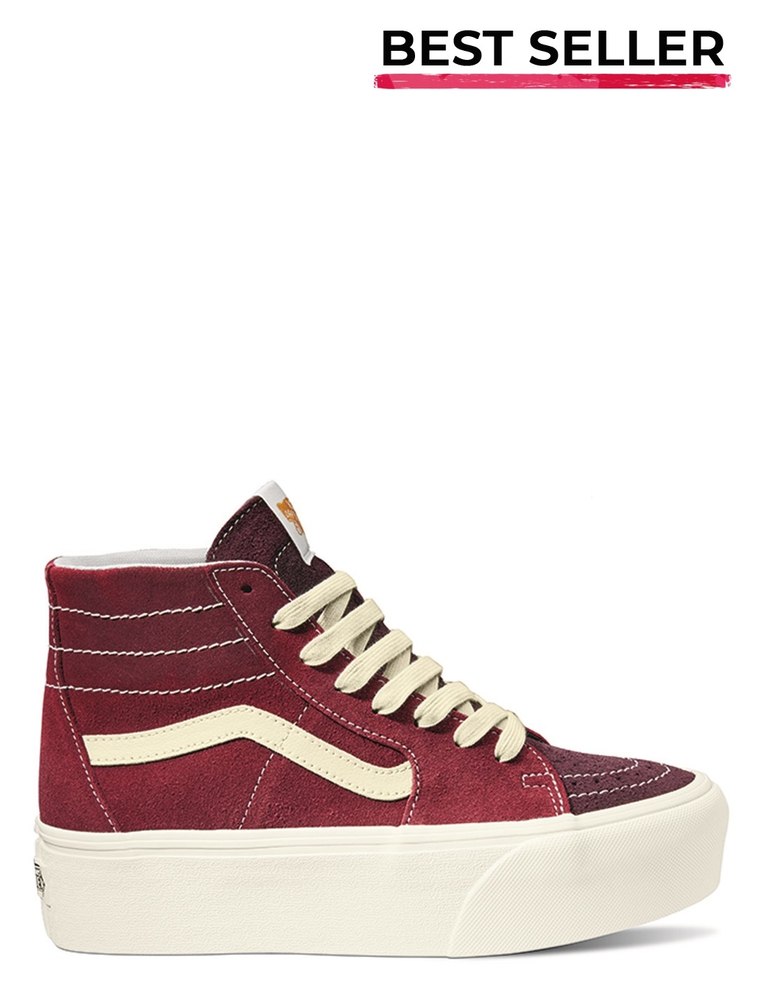 vans Sneakers compensées femme ua sk8-hi tapered rouge