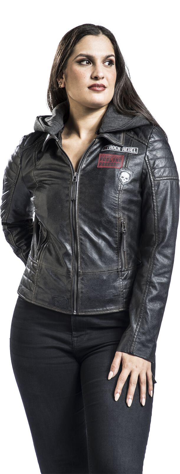 Rock Rebel X Route 66 - Leather Jacket | Rock Rebel by EMP Veste en cuir