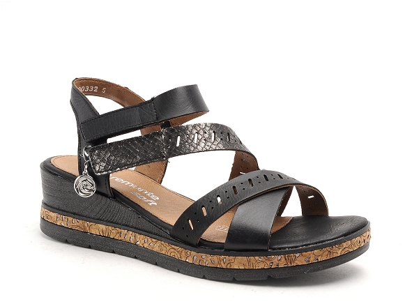 Remonte nu pieds talons femme d3064 noir