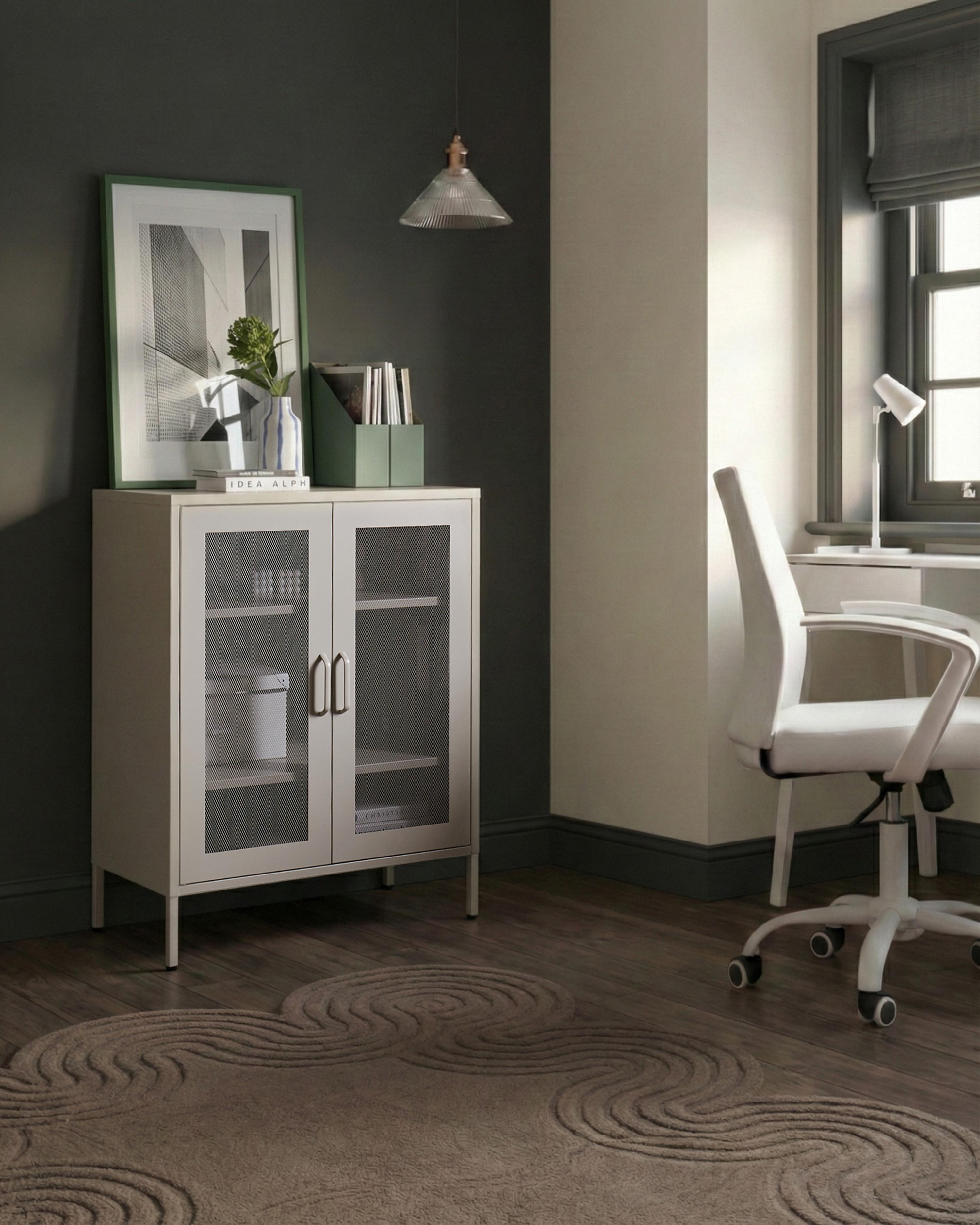 Kast WAKATIPU Metaal Beige