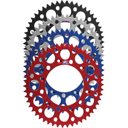 Couronne Renthal Ultra light Anodise noir Anti boue 49 dents