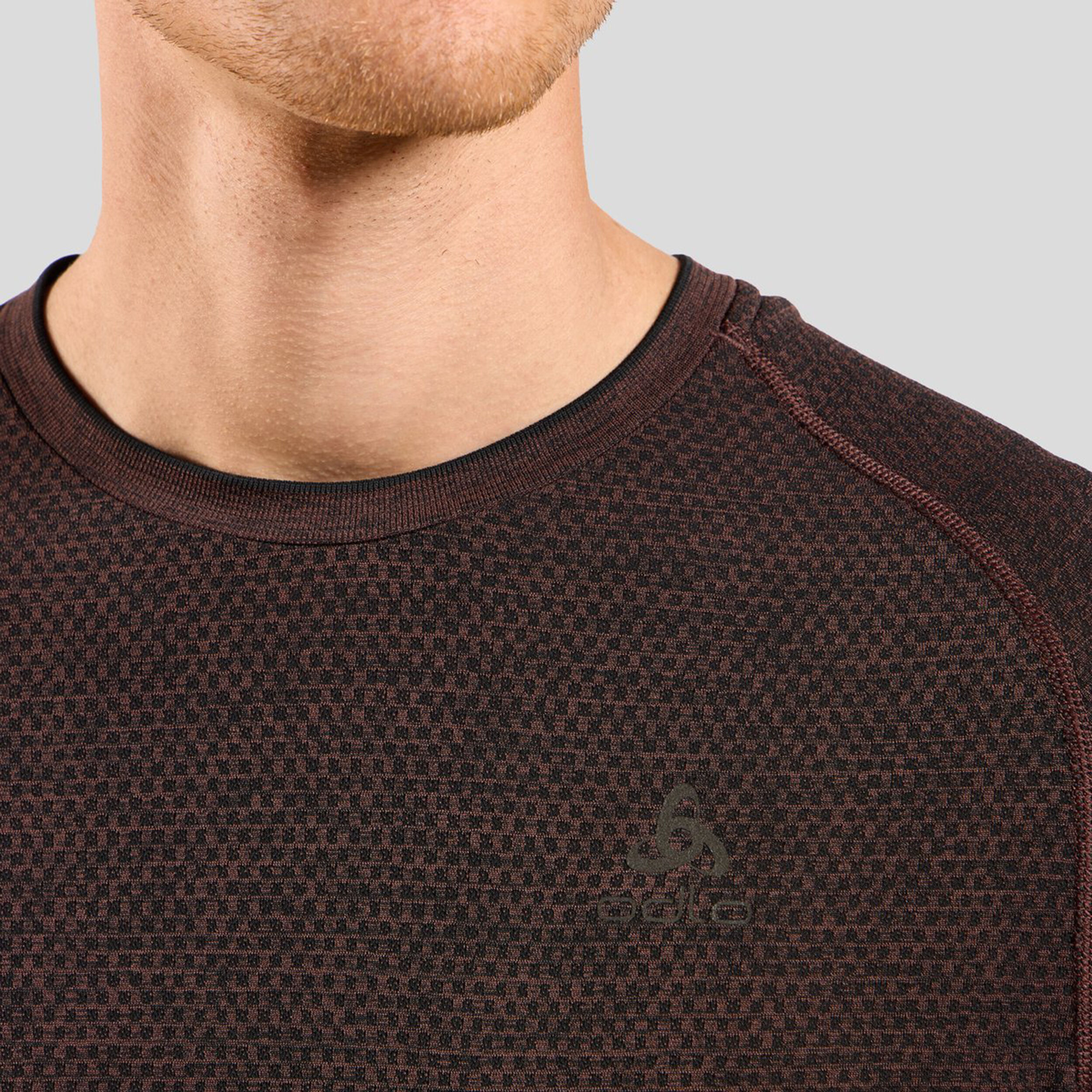 Odlo Essential Seamless Haut Manches Longues Hommes - Marron