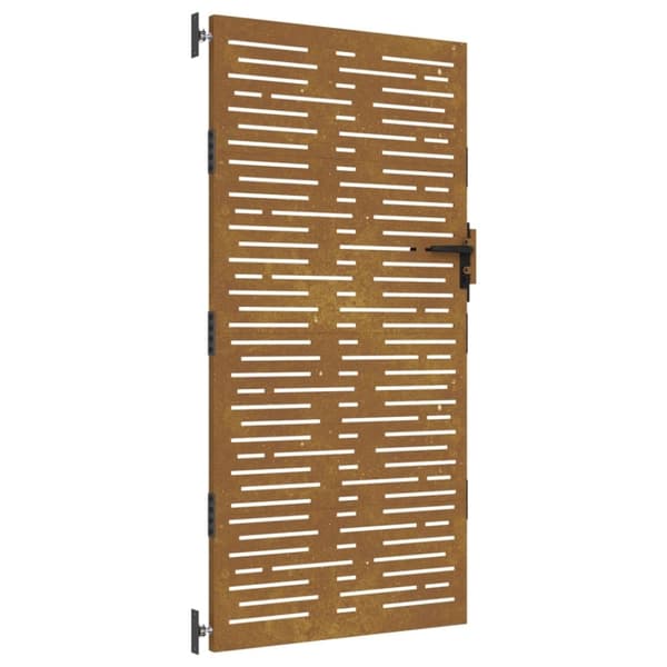 vidaXL Hageport 85x175 cm cortenstål firkantet design
