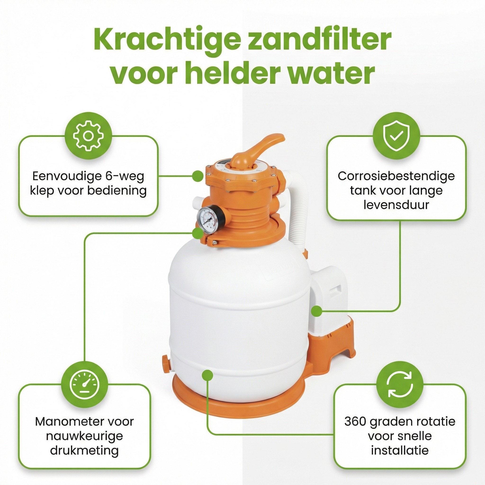 Bestway 3.028 l/u zandfilterpomp