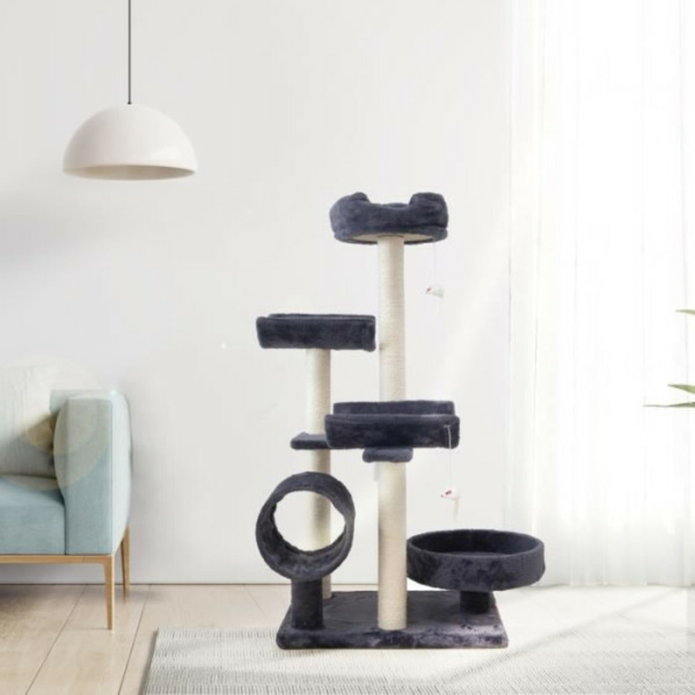 Arbre a chat garfield - 55x40x116 cm gris
