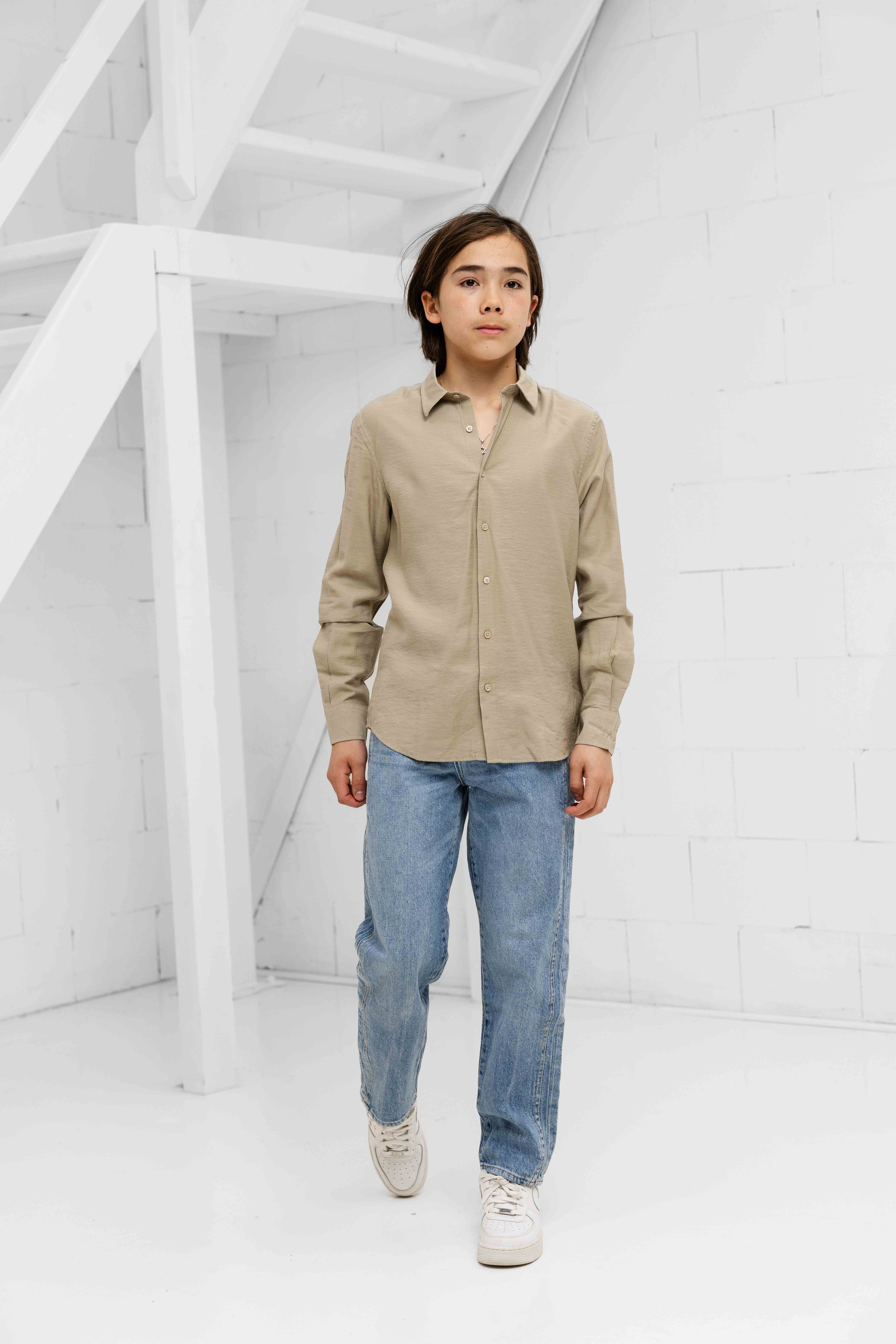 Antony Morato Ho CHi Minh Overhemd Kids Sand