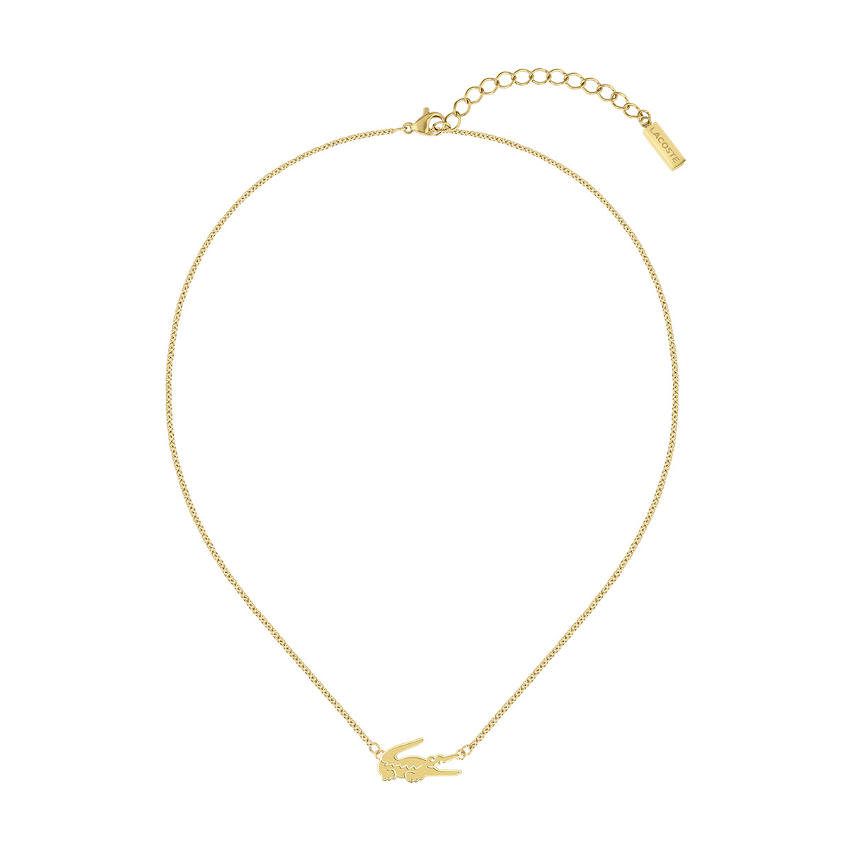 Collier LACOSTE acier doré