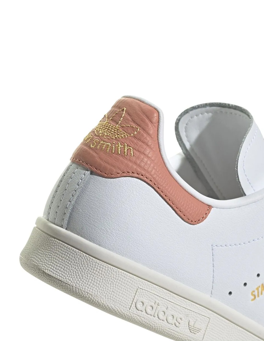 adidas Sneakers Femme Stan Smith Blanc/Rose Cuir