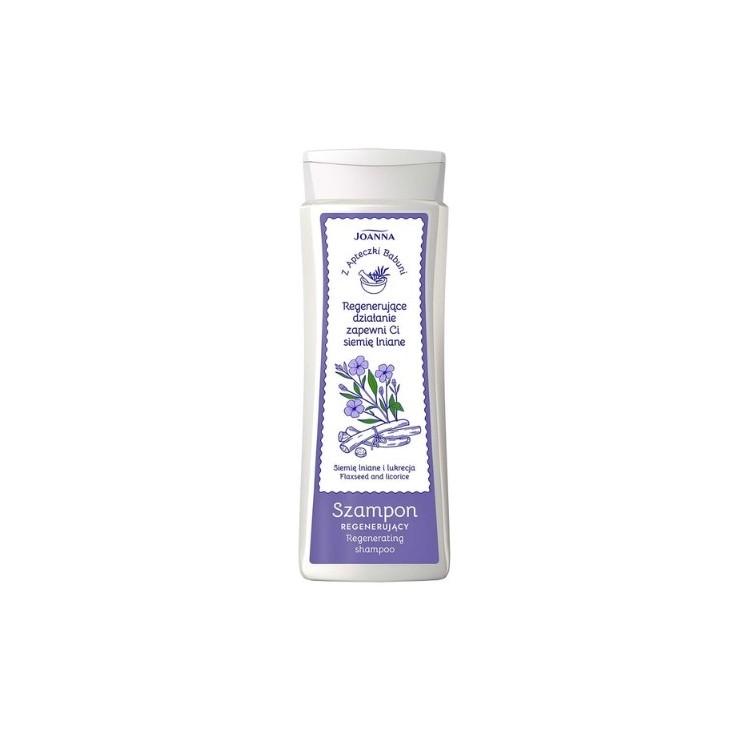Joanna Z Apteczki Babuni Regenerierendes Shampoo Leinsamen und Lakritze 300 ml
