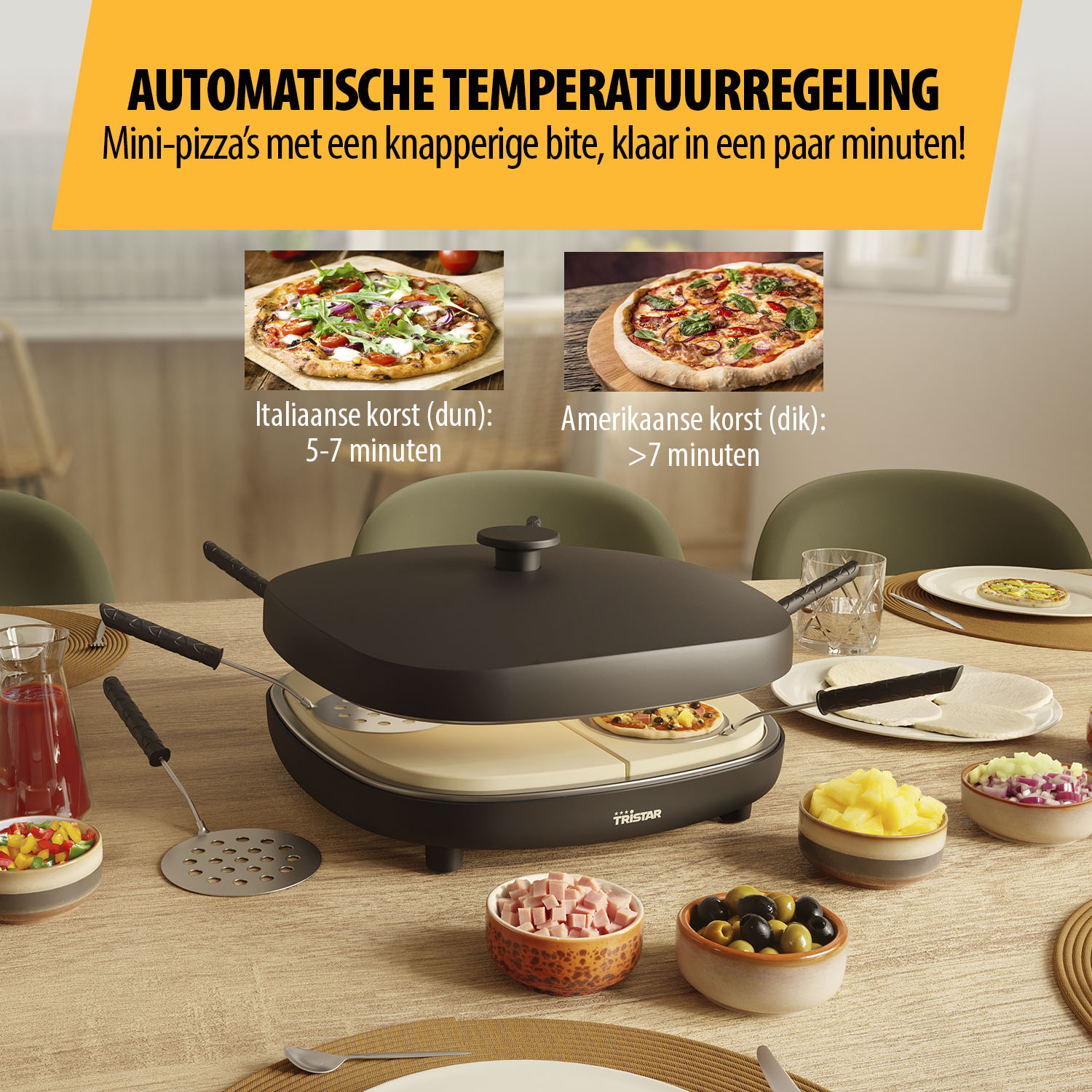 Princess PZ-9176 Pizza Family 6 gourmetset