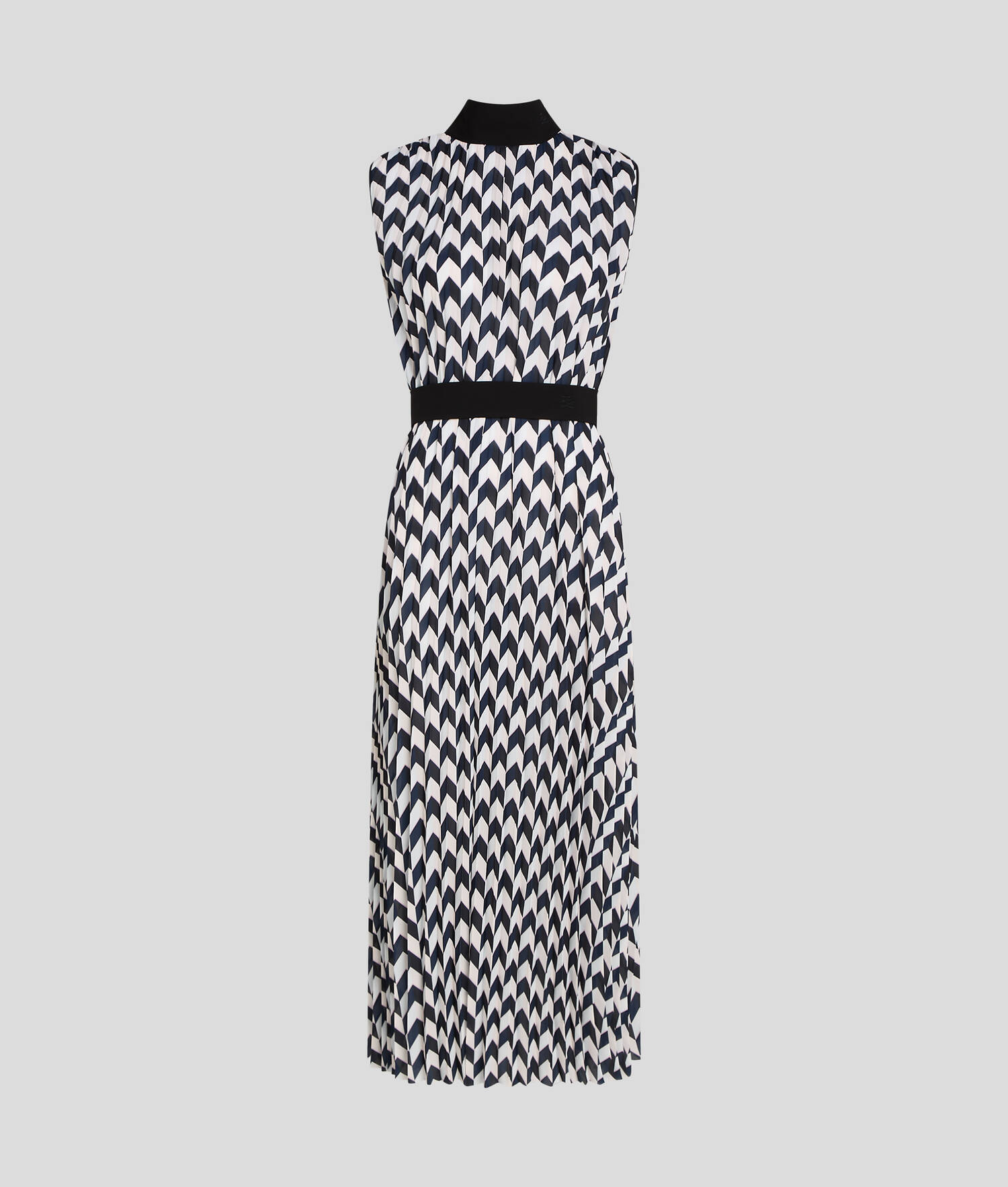 ROBE PLISSÉE À CHEVRONS