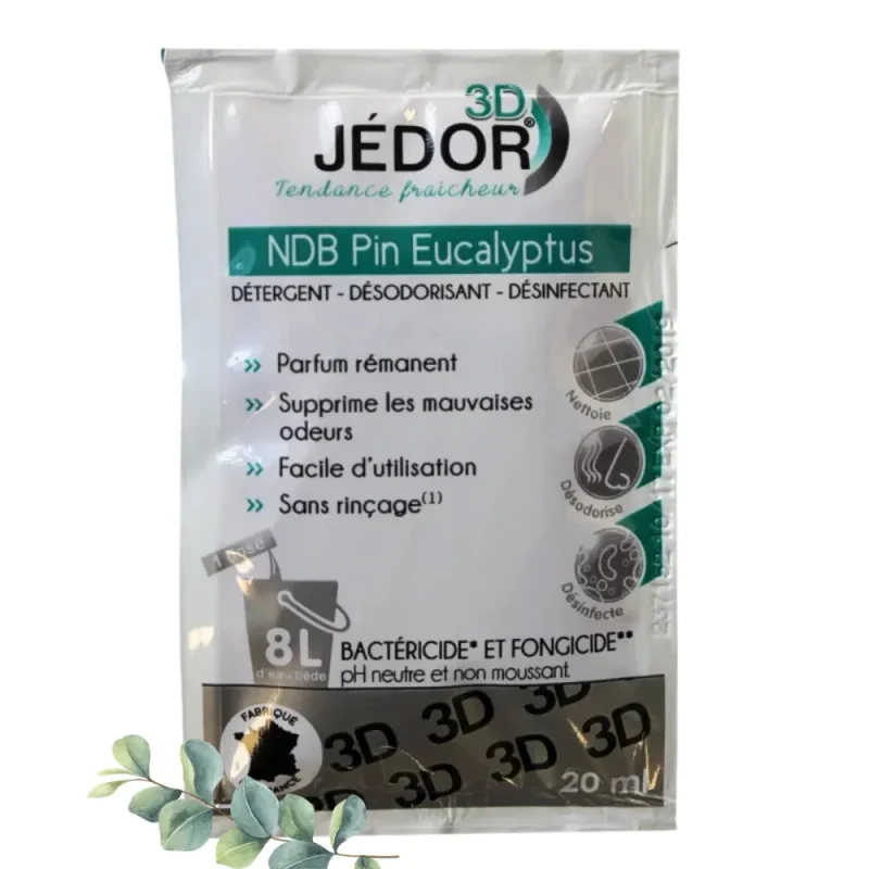 JEDOR - Dosettes sol 3D - Parfum pin eucalyptus - x250