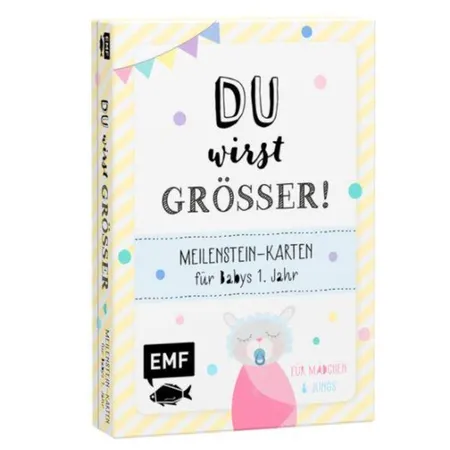 EMF Verlag Du wirst größer Meilenstein Karten für Babys 1. Jahr