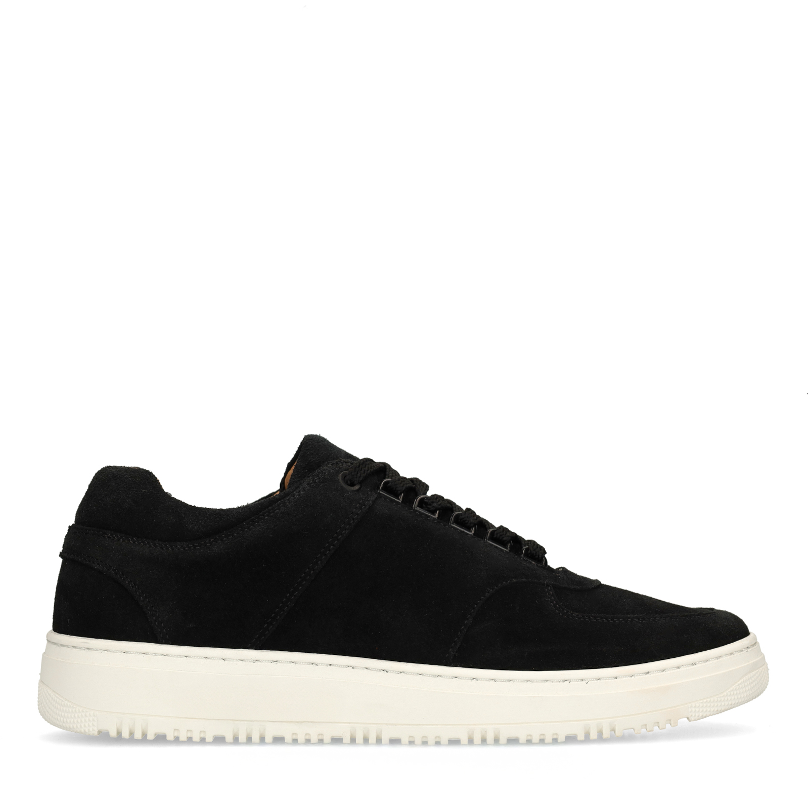 Zwarte suède sneakers