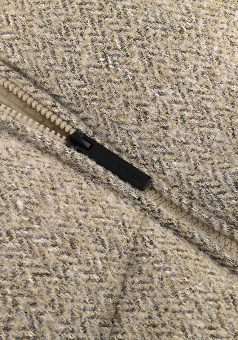 beige after label gewatteerde jas sarajevol