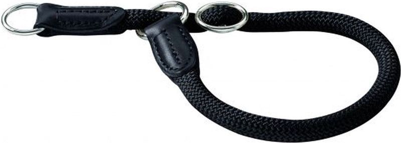 Hunter Sliphalsband Freestyle Rond Zwart - Hondenhalsband - 45 cm