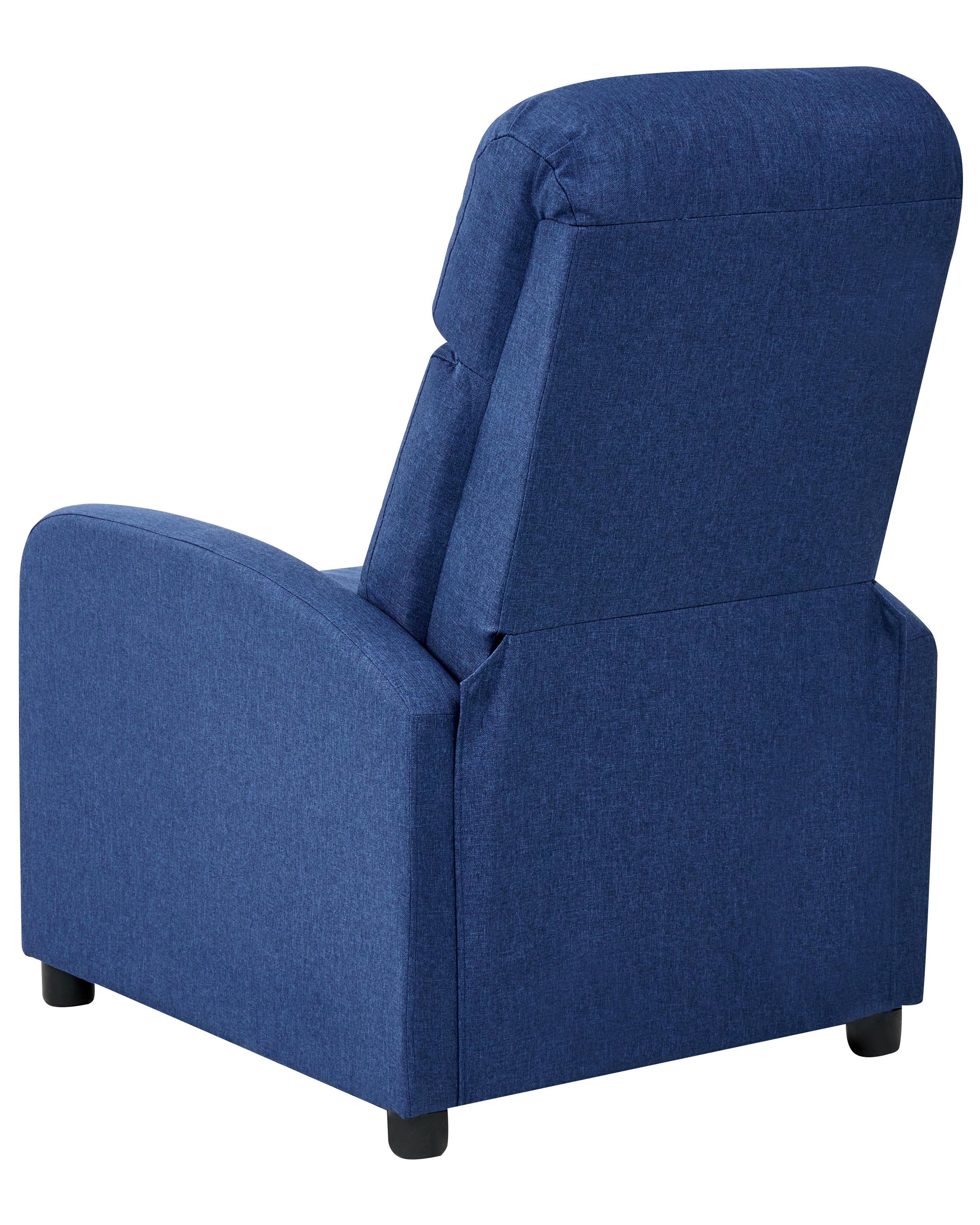 Relaxfauteuil EMINENCE Kunstlinnen Marineblauw