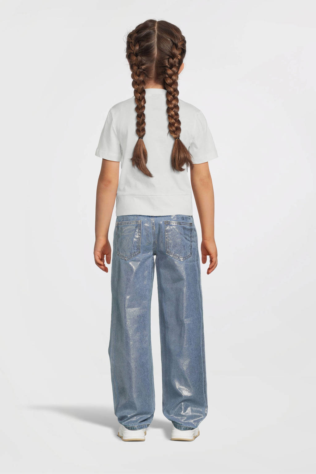 NAME IT coated straight leg jeans NKFROSE light blue denim