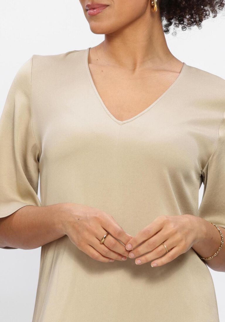 bruine drykorn maxi jurk tivona