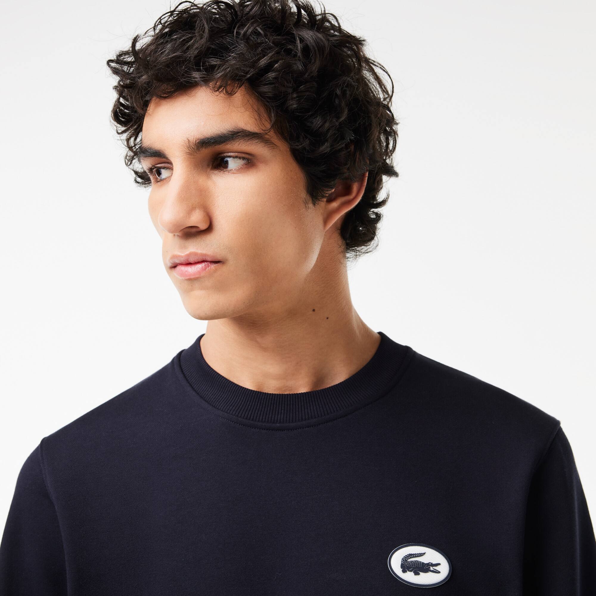 LACOSTE Jogging-Sweatshirt aus Flocken-Fleece Sweatshirts - Blau - Lacoste - Herren