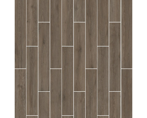 MIRAVA porseleinen wand- en vloertegel BERGEN Henna 26 x 160 x 0,9 cm mat gerectificeerd