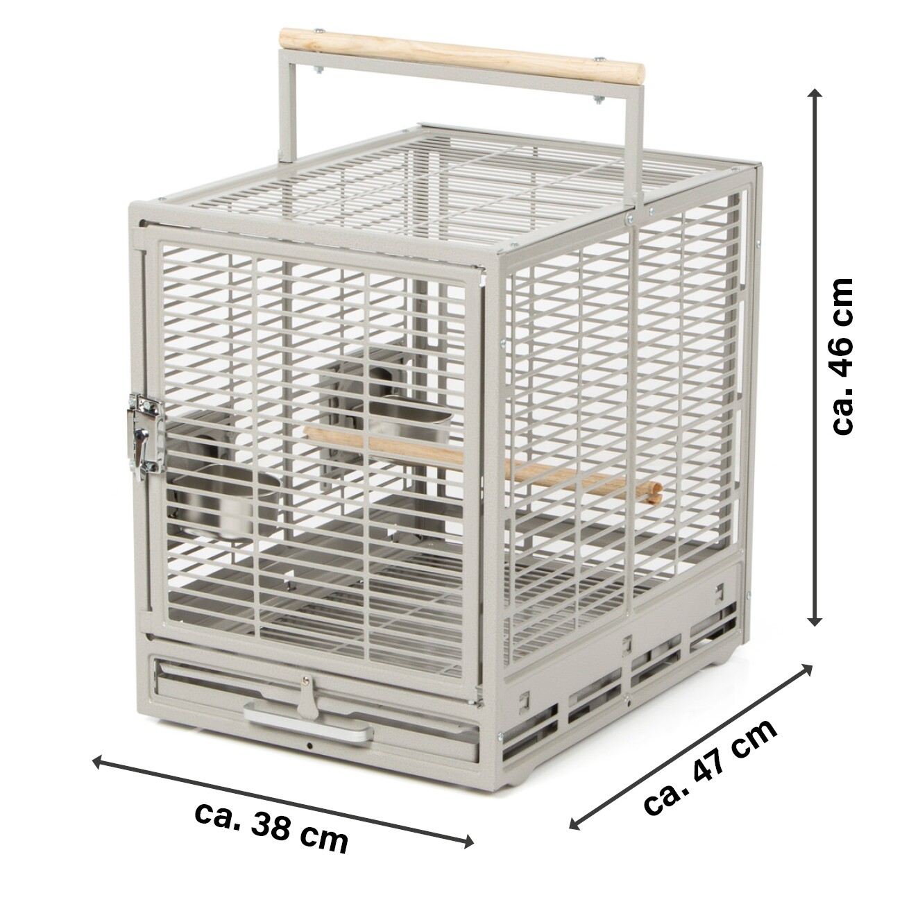 Montana Cages Transportkäfig Evo hellgrau