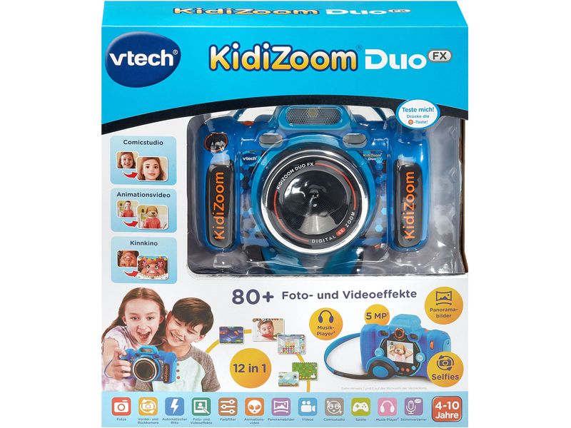 Vtech Kinderkamera KidiZoom Duo FX Blau Digitale Kamera für Kinder