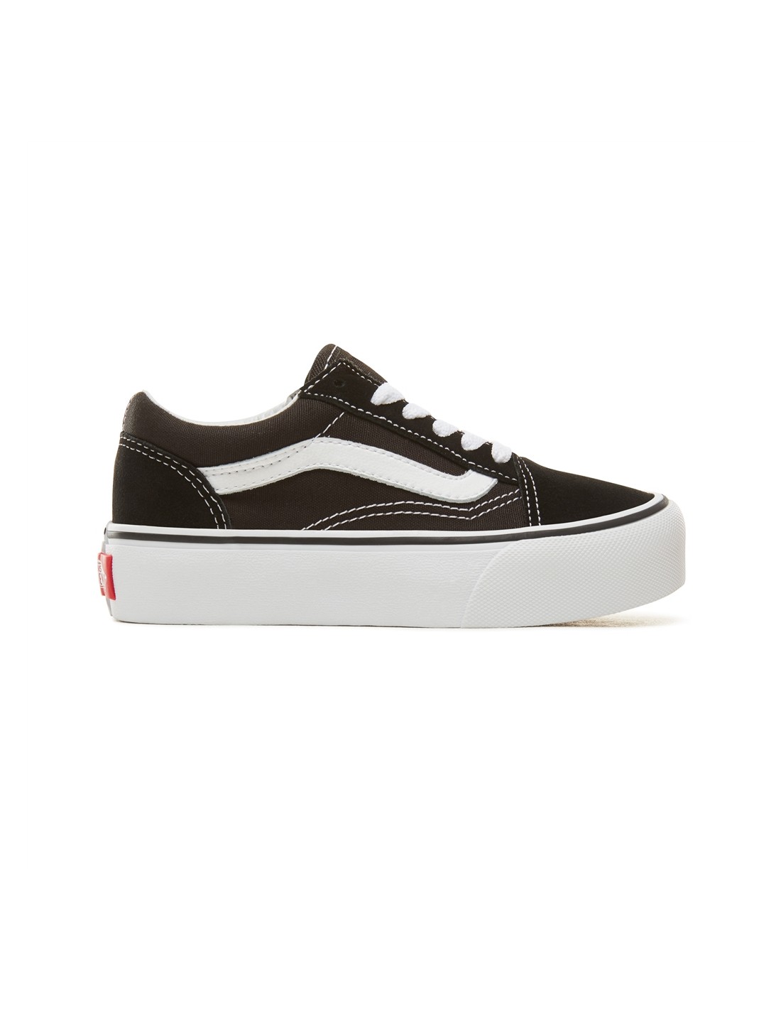 vans Sneakers compensées enfant old skool platform noir