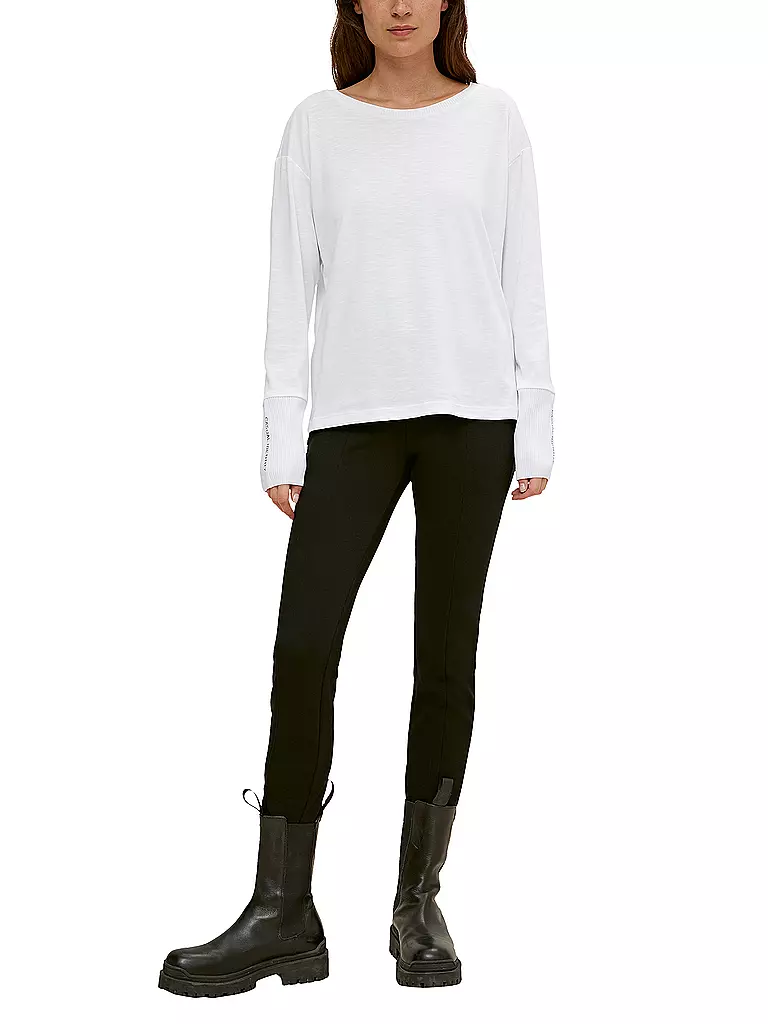 COMMA IDENTITY Langarmshirt weiss