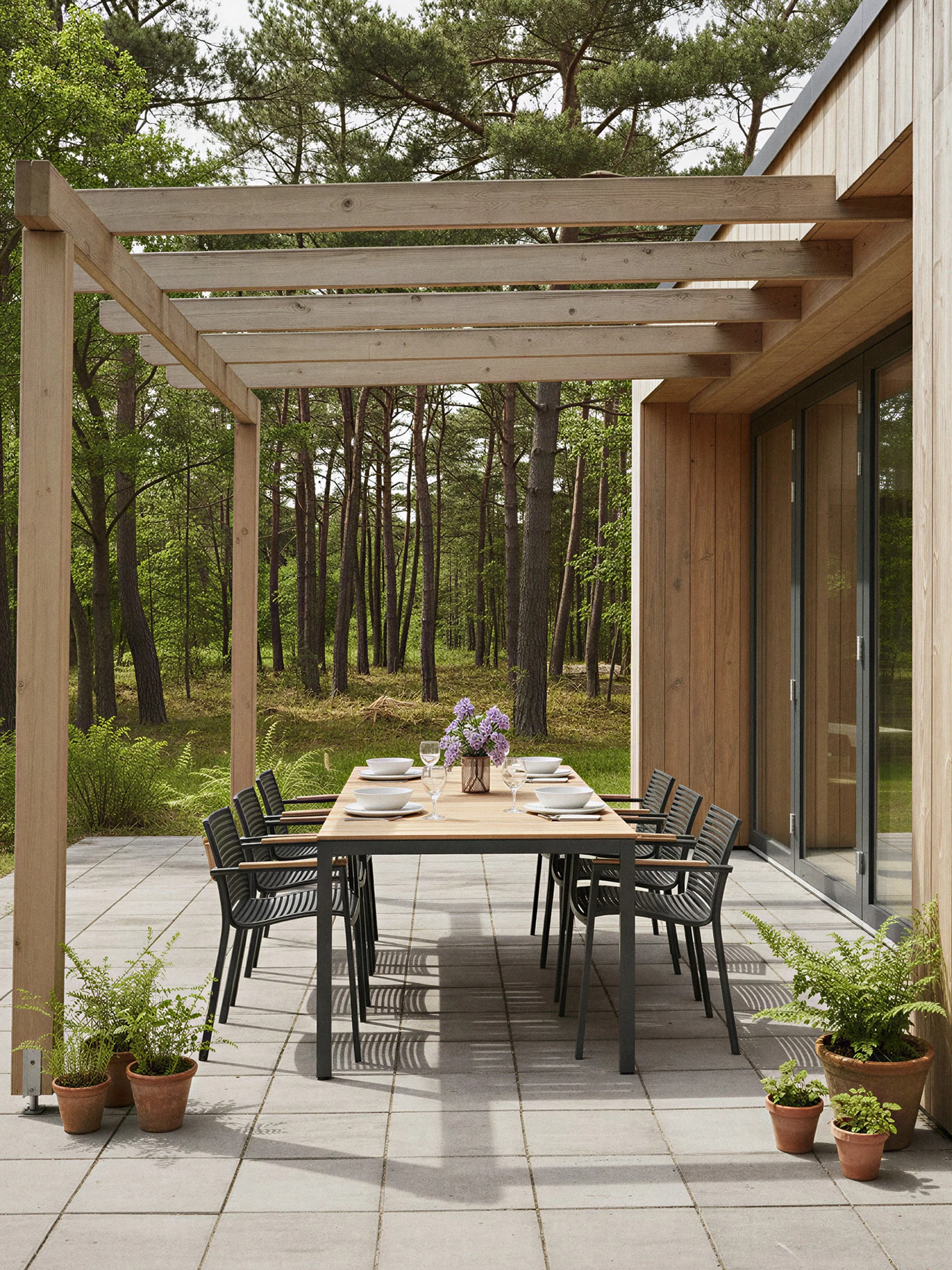 Tuintafel Mood van teakhout, 208 x 100 cm