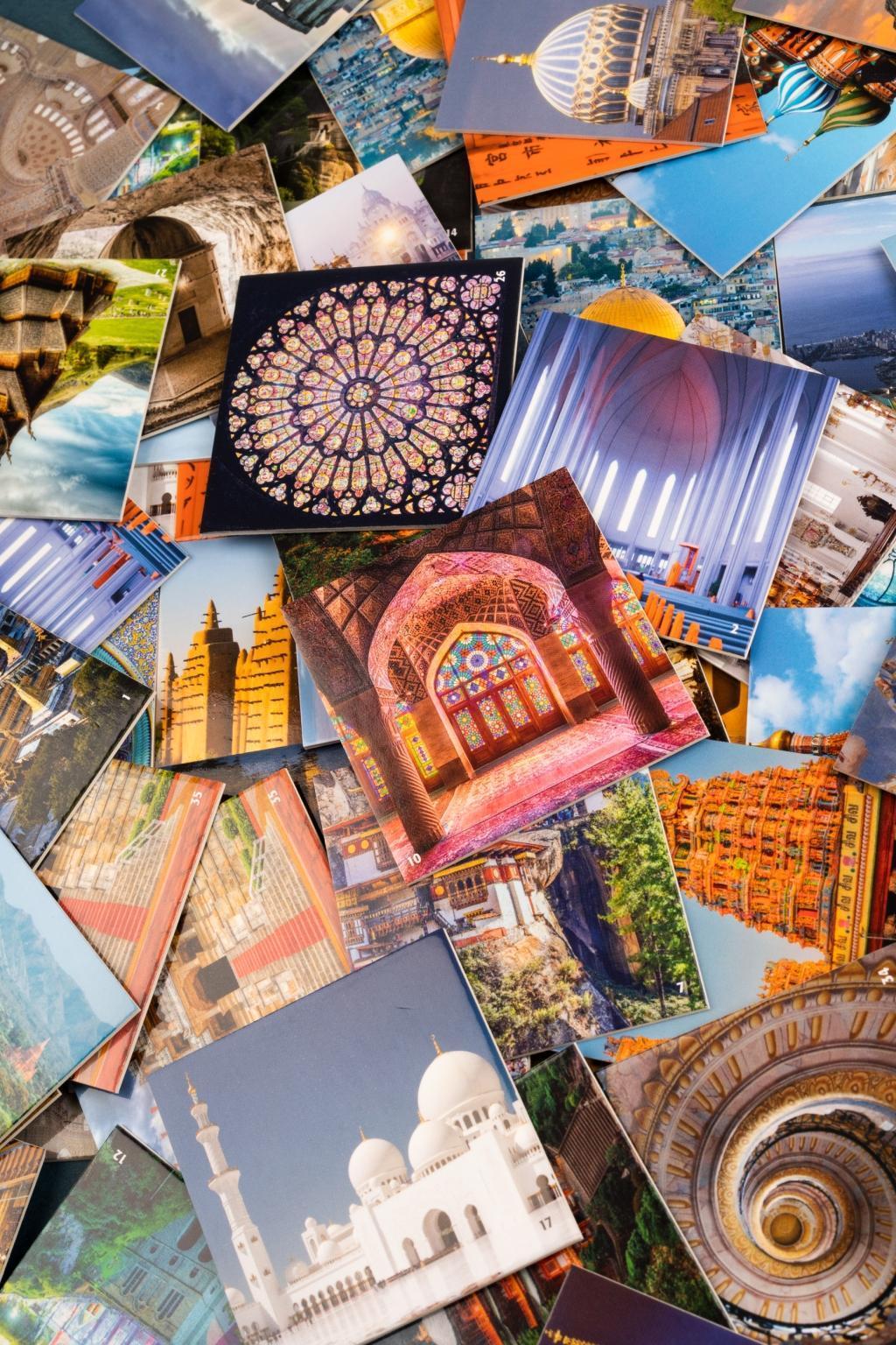 Heilige Stätten. Memo | Places of Worship. Matching Game