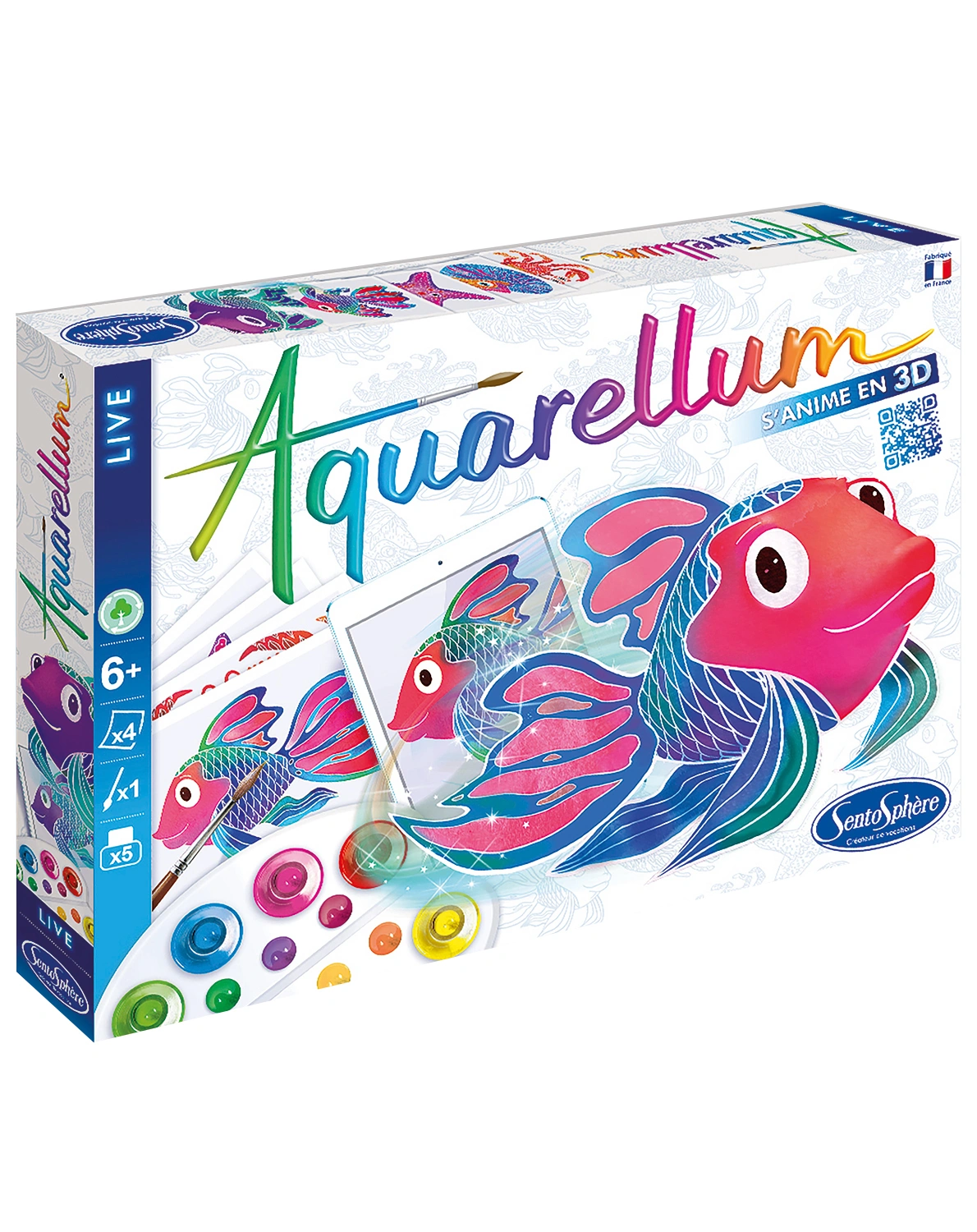 Malset AQUARELLUM - LIVE 3D MEERESTIERE