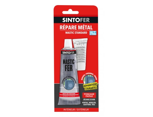SINTO - Recharge pistolet à colle Mastic et durcisseur fer , mastic 115 g + durcis 10 gr