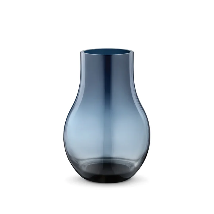 Georg Jensen - Cafu Vase Glas, M, blau