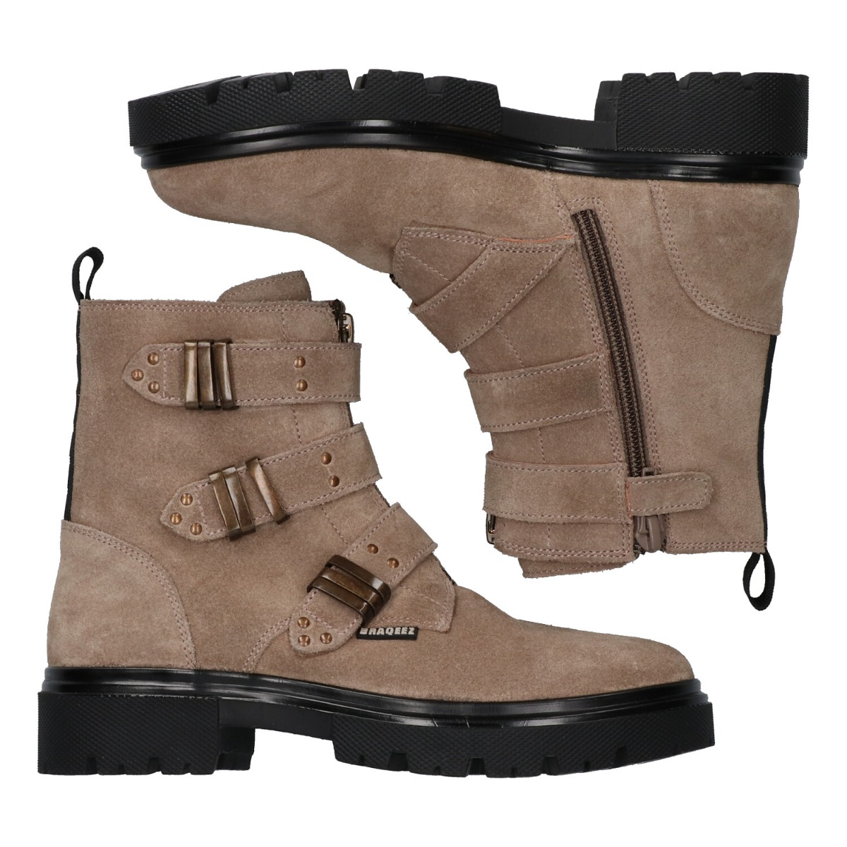 Mayke Moxie - Biker Boots Braqeez Taupe