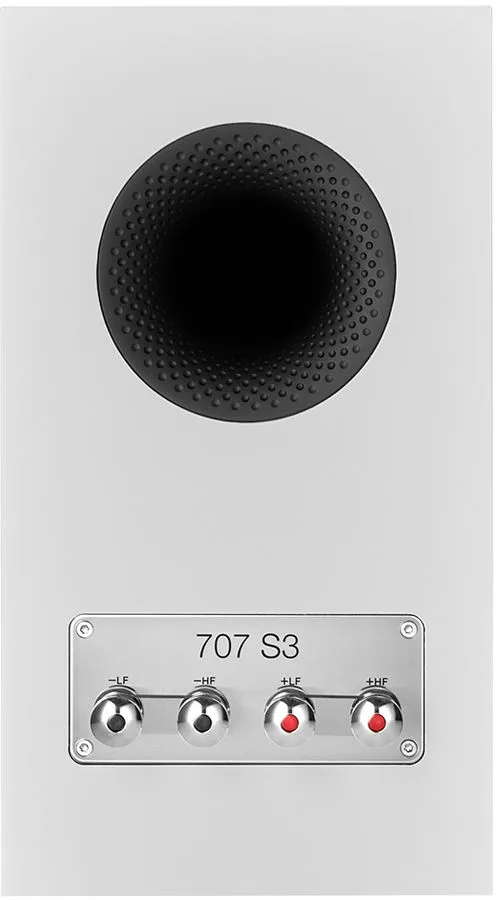 B&W 707 S3 Blanc Satin (la paire) Enceintes bibliothèque