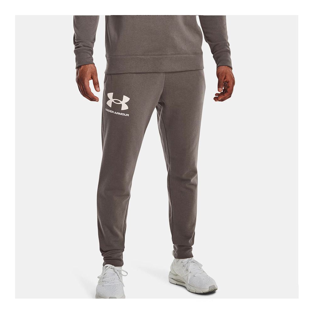 Under Armour RIVAL TERRY - Jogging Homme brown