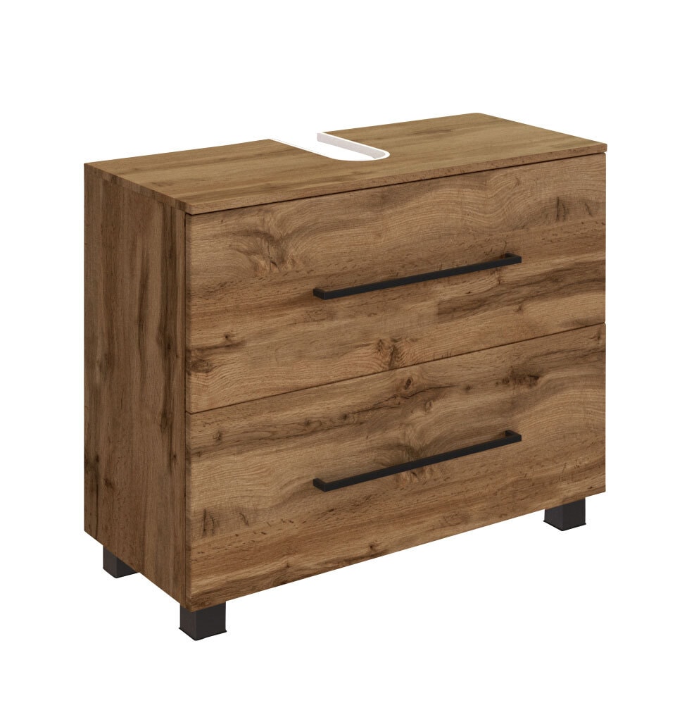 Waschbeckenunterschrank Luzern 70x53x35 cm Wotaneiche NB
